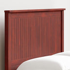 Glenwillow Home Wainscott Wood Panel Headboard in Cherry - King Size