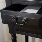 SAFAVIEH Home Collection Primrose Black 3-Drawer Console Table