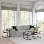 Ada 20'' Wide Square Side Table in Blackened Bronze