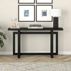 Henn&Hart Breslow Console Table, 55" Wide, Black
