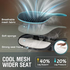 ELABEST T96 Mesh Office Chair,Ergonomic Computer Desk Chair,Sturdy Task Chair- Adjustable Lumbar Support & Armrests,Tilt Function,Comfort Wide Seat,Swivel Home Office Chair