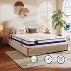 Vesgantti King Size Mattress,12 Inch Hybrid Innerspring Mattress in a Box with Memory Foam, Back Support & Pressure Relief, Medium Firm Feel for Adults (King Size)