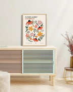 HesenDot Unframed Floral Wall Art Set of 3,12x16in Flower Market Canvas Prints,Abstract Botanical Posters Decor,Minimalist Amsterdam Stockholm Bologna Artwork for Living Room Bedroom Office Home