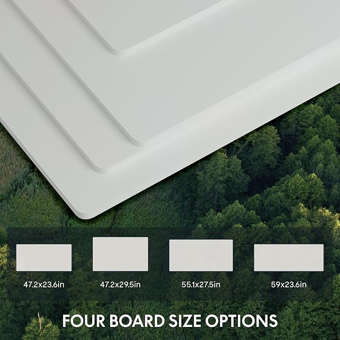 FLEXISPOT E6 Standing Desk 3 Stages Dual Motor Electric 60x24 Inch Whole-Piece Board Height Adjustable Electric Sit Stand Desk(White Frame + White Desktop, 2 Packages)