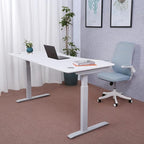ApexDesk Elite Pro Series 60" x 27" Electric Height Adjustable Stand up Desk, Sit Stand Home Office Desk, Computer Desk - Curved White