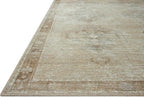 Loloi Amber Lewis Cambria Collection CBR-02 Mist/Natural 2'-3" x 3'-9" Accent Rug Jute, Neutral, Vintage Style, Antique Tone, Living, Bedroom, Dining, Carpet