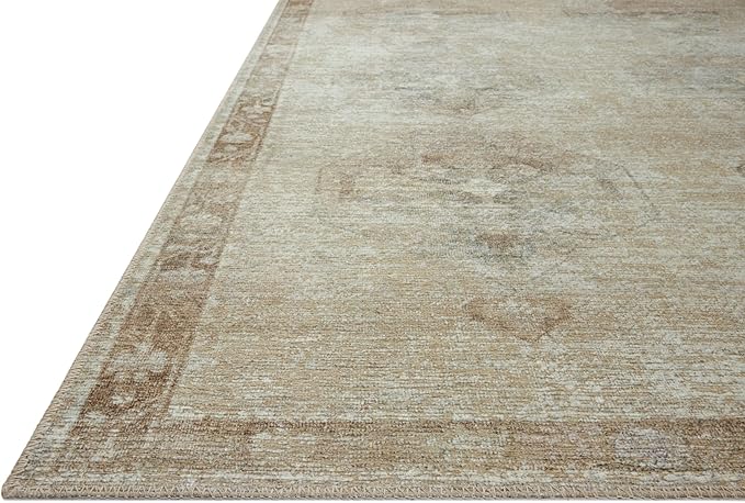 Loloi Amber Lewis Cambria Collection CBR-02 Mist/Natural 2'-3" x 3'-9" Accent Rug Jute, Neutral, Vintage Style, Antique Tone, Living, Bedroom, Dining, Carpet