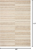 Loloi Chris Loves Julia Chris Collection CHR-03 Ivory/Clay 7'-9'' x 9'-9'', .50" Pile Height, Area Rug