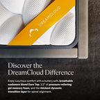 DreamCloud Premier Rest 14" Full Mattress - Luxury Gel Memory Foam - 365 Night Trial - Premium Pressure-Relieving Layers - Forever Warranty - CertiPUR-US® Certified