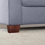 VANOMi Loveseat Couches for Living Room, Modern Sofas & Couches with Cushion & 2 Pillow, Comfy Linen Loveseat Sofa for Small Space, Office, Apartment, Light Grey