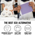 AQUASORB Swedish Dishcloths for Kitchen 10 Pack – Reusable Swedish Dish Cloths That Don't Smell, Oeko-TEX Certified Eco-Friendly Dish Cloths
