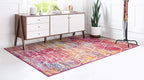 Unique Loom Trellis Frieze Collection Area Rug - Geometric (7' x 10', Multi/ Ivory)