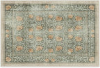 RUGGABLE x Morris & Co Washable Area Rug– Pimpernel Vintage Green 2x3, Stain-Resistant, Non-Slip – Small Machine Washable Rugs for Living Room, Bedroom, Hallway, Entryway & Bathroom–with Standard Pad