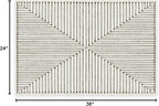 RUGGABLE x Jonathan Adler Machine Washable Modern Area Rug– Inkdrop Camel & Ivory 2x3, Stain-Resistant, Non-Slip – Small Rugs for Living Room, Bedroom, Hallway, Entryway & Bathroom–with Cushioned Pad
