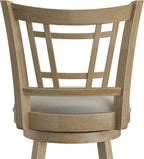Hillsdale Fairfox 24.5" Wood Swivel Counter Height Stool, Natural