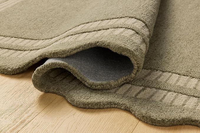 Loloi Chris Loves Julia Scottie Collection SCO-01 Olive/Pebble 8'-6" x 11'-6", .87" Pile Height, Area Rug