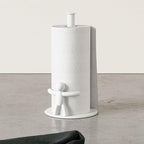 Umbra Buddy Paper Towel Holder Stand for Kitchen Countertop, Unique Dispenser, Standard, White