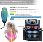 Power Lift Recliner Chair Recliners for Elderly,Lay Flat Air Leather Recliner with Heat and Massage,Dual Motor Lounge Recliners for Living Room