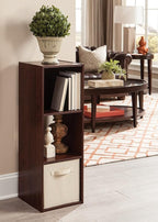 ClosetMaid Cubeicals 3 Cube Storage Shelf Organizer Bookshelf - Vertical/Horizontal, Easy Assembly - Dark Cherry Finish