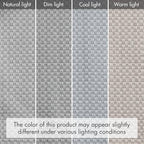 Madison Park Galen Cordless Roman Shade, 27"W x 64"H, Sheen Grey – Room Darkening, Thermal Insulated, Energy Efficient Window Blind with Subtle Sheen Basketweave Fabric for Privacy