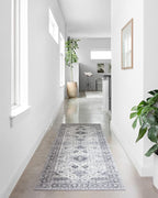 Loloi II Skye Collection SKY-02 Silver/Grey 2'-6" x 7'-6" Runner Rug