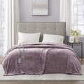 Beautyrest Heated Plush Elect Electric Blanket with 20 Heat Level Setting Controllers Equip with Secure Comfort Technology and 10 Hours Auto Shut Off, Queen: 84x90, Lavender,BR54-0656