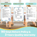 FUNLIO Kids Table and 2 Chairs Set, Height Adjustable Toddler Table and Chair Set for Ages 3-8, Easy to Wipe Arts & Crafts Table, for Classrooms/Daycares/Homes, CPC & CE Approved (3pcs Set) - Green