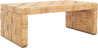 Safavieh Home Collection WIK6503 Table, Honey Natural/Kubu