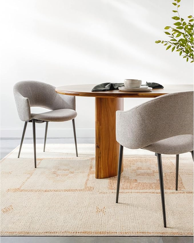 Livabliss x Becki Owens Solana Medallion Area Rug , 7'10" x 10', Peach