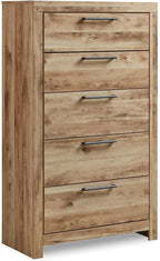 Signature Design by Ashley Hyanna Rustic 5 Drawer Chest, Rustic