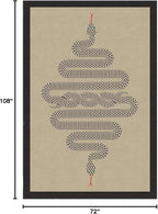 RUGGABLE x Jonathan Adler Washable Modern Area Rug – Venom Neutral 6x9, Stain-Resistant, Non-Slip – Medium Machine Washable Rugs for Living Room, Bedroom, Hallway, Entryway & Office–with Standard Pad