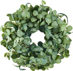 VEVOR 26" Eucalyptus Wreath for Front Door, Artificial Spring Greenery Wreath with Berries - All-Season Indoor Outdoor Farmhouse Decor for Wall, Window, Home, Festival