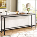 Tribesigns 70.9 Inch Extra Long Console Table for Entryway, Narrow Long Sofa Table Behind Couch, Rustic Grey Hallway Table Industrial Height Bar Table for Living Room