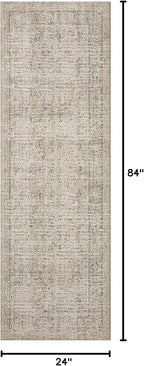 Loloi Amber Lewis Alie Collection ALE-03 Taupe/Dove 2'-7'' x 7'-9'', .13'' Pile Height, Runner Rug