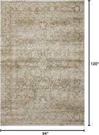 Loloi Amber Lewis Honora Collection HON-01 Khaki/Beige 7'-10" x 10' Area Rug