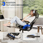 FLEXISPOT ErgoX-PRO Ergonomic Office Chair with Footrest Black – 5D Lumbar, 7D Armrests, 4D Headrest, 551LB Capacity, AeroWeave 5.0 Mesh Seat – Office, Gaming, Bedroom