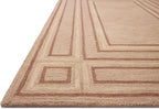 Loloi Chris Loves Julia Alfie Collection ALF-01 Blush/Rose 5'-0" x 7'-6" Area Rug Wool Neutral Living Bedroom Dining Carpet