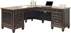 Martin Furniture Hartford L-Shaped Desk, Brown