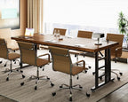 Coleshome 71 Inch Executive Desk with USB Ports, Large Computer Desk with Extra Thick, Long Mordern Office Desk, Workstation Business Furniture for Home Office, Vintage