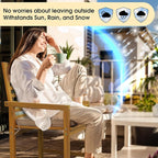 Tranquillo Solara Acacia Wood Outdoor Chair Set of 2 with Cushions – 500lbs Capacity, Weather-Resistant Patio Chairs for Garden, Deck, or Porch