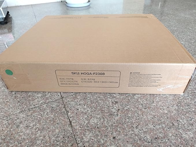 Tribesigns End Table with Storage, 3-Tier Side Table with Geometric Metal Design, Industrial Nightstand for Small Spaces, Living Room, Bedroom, Study Room (1, Rustic Brown)