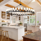 Large black wagon wheel chandelier 64 inch,30-Light Farmhouse wagon Wheel Chandeliers Round Industrial ceiling light fixtures for outdoor porch high ceilings Living Dining Room Foyer Entryway