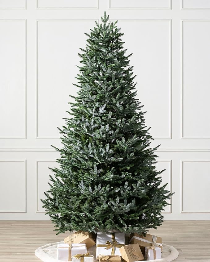 Balsam Hill European Silver Fir - Elegant Artificial Christmas Tree with True Needle Foliage Available Unlit or with LED Clear Lights, Unlit, 6'