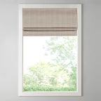 Madison Park Galen Cordless Roman Shade, 34"W x 64"H, Sheen Taupe – Room Darkening, Thermal Insulated, Energy Efficient Window Blind with Subtle Sheen Basketweave Fabric for Privacy