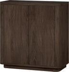 Henn&Hart 32" Wooden Accent Cabinet, Modern Sideboard Buffet Cabinet with Adjustable Shelf for Living Room, Dining Room, Bedroom or Entryway, Alder Brown