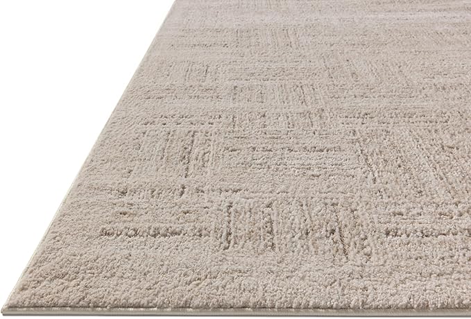 Loloi Amber Lewis Monty Collection MOT-01 Ivory/Taupe 2'-7" x 8'-0", .50" Pile Height, Runner Rug