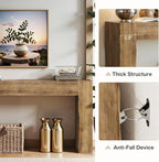 Tribesigns 63-Inch Solid Wood Console Sofa Table, Farmhouse Long Entryway Table Behind Couch for Living Room, Entrance, Hallway, Foyer, Easy Assembly