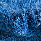 Unique Loom Solid Shag Collection Area Rug (6' 1" x 9' Rectangle, Periwinkle Blue)