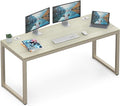 SHW 55-Inch Commercial-Grade Office Computer Desk, Maple