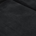 Sectional Couches for Living Room,102inch Cloud Couch Modular Sectional Sofa,Modern Corduroy Couch Love Seat,Cushion Covers Removable& Washable (Black)